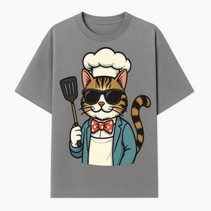 Cute Cat Chef with Sunglasses and Spatula, Funny Cooking Gift for Cat Lovers, Kitchen Decor, Chef Apparel, Pet-Themed Merchandise - T-shirt 1758181712206.jpg