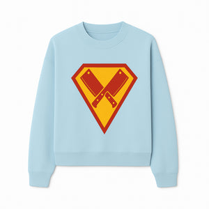 Superhero Chef Kitchen Apron with Crossed Knives Design - Funny Cooking Gift for Culinary Enthusiasts and Food Lovers - Sweatshirt 1758181712244.jpg