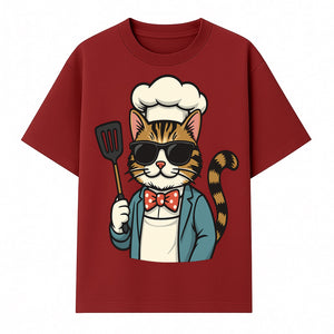 Cute Cat Chef with Sunglasses and Spatula, Funny Cooking Gift for Cat Lovers, Kitchen Decor, Chef Apparel, Pet-Themed Merchandise - T-shirt 1758181712659.jpg