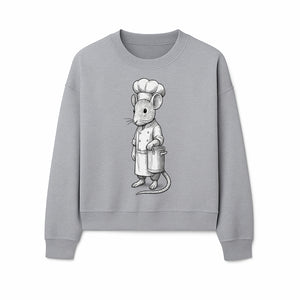 Chef Mouse Cartoon Illustration Art Print - Whimsical Kitchen Decor for Animal Lovers and Culinary Enthusiasts - Sweatshirt 1758181712665.jpg
