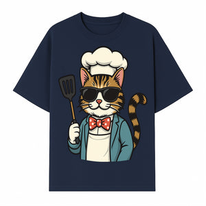 Cute Cat Chef with Sunglasses and Spatula, Funny Cooking Gift for Cat Lovers, Kitchen Decor, Chef Apparel, Pet-Themed Merchandise - T-shirt 1758181712778.jpg