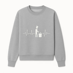 Chef Cooking Heartbeat Neon Sign | Kitchen D cor | Restaurant Wall Art | Foodie Gift | Cooking Passion Light - Sweatshirt 1758181712811.jpg