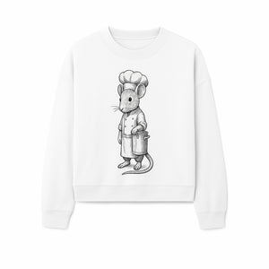 Chef Mouse Cartoon Illustration Art Print - Whimsical Kitchen Decor for Animal Lovers and Culinary Enthusiasts - Sweatshirt 1758181712817.jpg
