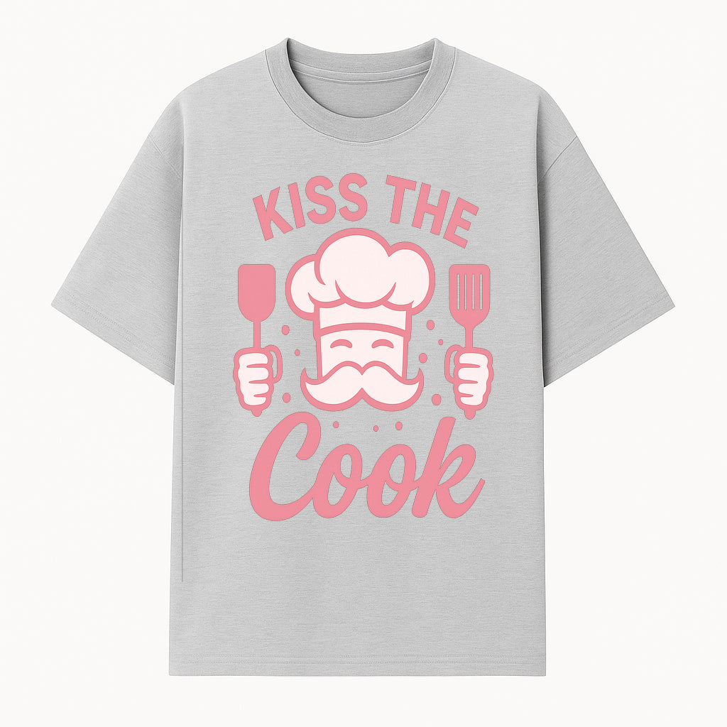 Kiss the Cook Chef Apron with Mustache Graphic - Fun Kitchen Gift for Home Cooks or BBQ Lovers - T-shirt 1758181712838.jpg