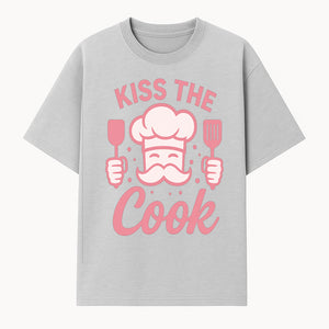 Kiss the Cook Chef Apron with Mustache Graphic - Fun Kitchen Gift for Home Cooks or BBQ Lovers - T-shirt 1758181712838.jpg