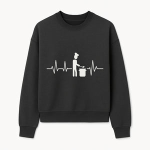 Chef Cooking Heartbeat Neon Sign | Kitchen D cor | Restaurant Wall Art | Foodie Gift | Cooking Passion Light - Sweatshirt 1758181713135.jpg