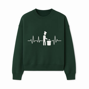 Chef Cooking Heartbeat Neon Sign | Kitchen D cor | Restaurant Wall Art | Foodie Gift | Cooking Passion Light - Sweatshirt 1758181713292.jpg