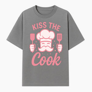 Kiss the Cook Chef Apron with Mustache Graphic - Fun Kitchen Gift for Home Cooks or BBQ Lovers - T-shirt 1758181713387.jpg
