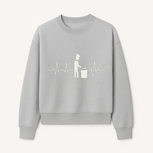 Chef Cooking Heartbeat Neon Sign | Kitchen D cor | Restaurant Wall Art | Foodie Gift | Cooking Passion Light - Sweatshirt 1758181713446.jpg