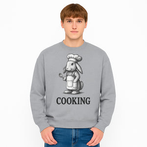 Chef Bunny Cooking Apron Design | Cute Rabbit Kitchen Decor | Baking Gift for Animal Lovers | Family Cooking Apron - Sweatshirt 1758181713474.jpg