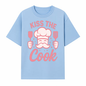 Kiss the Cook Chef Apron with Mustache Graphic - Fun Kitchen Gift for Home Cooks or BBQ Lovers - T-shirt 1758181713526.jpg