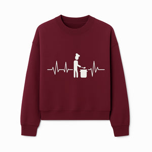 Chef Cooking Heartbeat Neon Sign | Kitchen D cor | Restaurant Wall Art | Foodie Gift | Cooking Passion Light - Sweatshirt 1758181713872.jpg