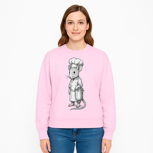 Chef Mouse Cartoon Illustration Art Print - Whimsical Kitchen Decor for Animal Lovers and Culinary Enthusiasts - Sweatshirt 1758181714110.jpg