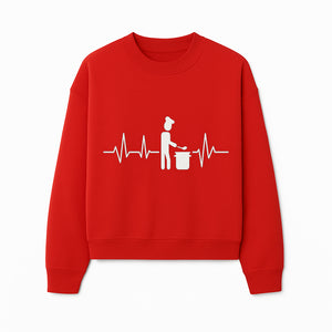 Chef Cooking Heartbeat Neon Sign | Kitchen D cor | Restaurant Wall Art | Foodie Gift | Cooking Passion Light - Sweatshirt 1758181714137.jpg