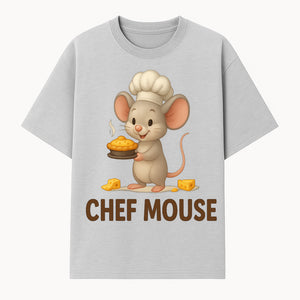 Chef Mouse Cartoon Wall Art Print - Cute Kitchen Decor for Kids, Nursery, or Culinary Enthusiasts, Adorable Chef Design - T-shirt 1758181714311.jpg