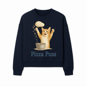 Cute Pizza Cat Art Print - Pizza Puss - Adorable Orange Kitten Baking, Fun Kitchen Decor, Perfect Gift for Cat Lovers - Sweatshirt 1758181715006.jpg