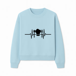 Chef Heartbeat Kitchen Decor | Spoon Fork Cooking Graphic Tee | Culinary Passion Gift for Chefs, Foodies, and Cooks - Sweatshirt 1758181715319.jpg