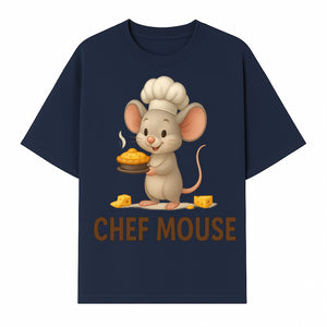 Chef Mouse Cartoon Wall Art Print - Cute Kitchen Decor for Kids, Nursery, or Culinary Enthusiasts, Adorable Chef Design - T-shirt 1758181715427.jpg