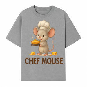 Chef Mouse Cartoon Wall Art Print - Cute Kitchen Decor for Kids, Nursery, or Culinary Enthusiasts, Adorable Chef Design - T-shirt 1758181715690.jpg
