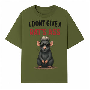 Cool Rat Graphic Tee - I Don't Give a Rat's Ass Funny Quote Shirt, Trendy Animal Lover Apparel, Unique Gift for Friends - T-shirt 1758181715851.jpg
