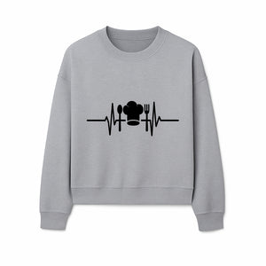 Chef Heartbeat Kitchen Decor | Spoon Fork Cooking Graphic Tee | Culinary Passion Gift for Chefs, Foodies, and Cooks - Sweatshirt 1758181716071.jpg