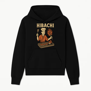 Hibachi Chef Wall Art | Japanese Grill Decor | Fun Cooking Illustration | Kitchen or Restaurant Artwork - Hoodie 1758181716336.jpg