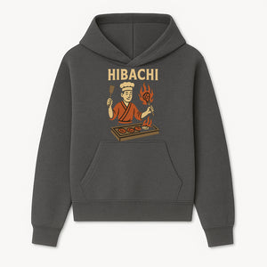 Hibachi Chef Wall Art | Japanese Grill Decor | Fun Cooking Illustration | Kitchen or Restaurant Artwork - Hoodie 1758181716476.jpg
