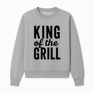 King Grill BBQ Apron - Funny Grilling Gift for Men, Cooking Accessories, BBQ Enthusiast Gear, Unique Kitchen Apparel - Sweatshirt 1758181716512.jpg
