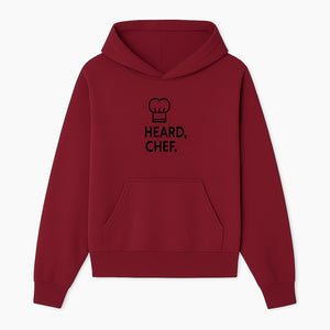 Chef Hat Wall Art Print - Heard, Chef Kitchen Decor, Culinary Quote, Chef Gift, Modern Kitchen Art, Foodie Decor, Home Cooking Style - Hoodie 1758181716649.jpg