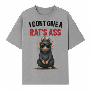 Cool Rat Graphic Tee - I Don't Give a Rat's Ass Funny Quote Shirt, Trendy Animal Lover Apparel, Unique Gift for Friends - T-shirt 1758181716961.jpg