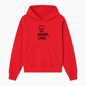 Chef Hat Wall Art Print - Heard, Chef Kitchen Decor, Culinary Quote, Chef Gift, Modern Kitchen Art, Foodie Decor, Home Cooking Style - Hoodie 1758181717000.jpg