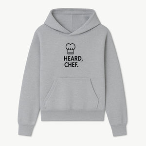 Chef Hat Wall Art Print - Heard, Chef Kitchen Decor, Culinary Quote, Chef Gift, Modern Kitchen Art, Foodie Decor, Home Cooking Style - Hoodie 1758181717181.jpg