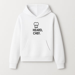 Chef Hat Wall Art Print - Heard, Chef Kitchen Decor, Culinary Quote, Chef Gift, Modern Kitchen Art, Foodie Decor, Home Cooking Style - Hoodie 1758181717392.jpg