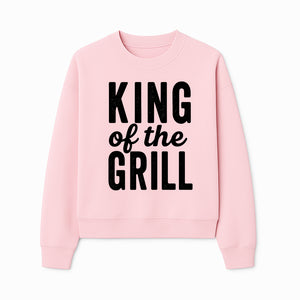 King Grill BBQ Apron - Funny Grilling Gift for Men, Cooking Accessories, BBQ Enthusiast Gear, Unique Kitchen Apparel - Sweatshirt 1758181717397.jpg