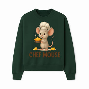 Chef Mouse Cartoon Wall Art Print - Cute Kitchen Decor for Kids, Nursery, or Culinary Enthusiasts, Adorable Chef Design - Sweatshirt 1758181717656.jpg