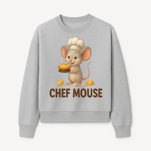 Chef Mouse Cartoon Wall Art Print - Cute Kitchen Decor for Kids, Nursery, or Culinary Enthusiasts, Adorable Chef Design - Sweatshirt 1758181717779.jpg