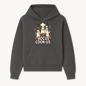 Halloween Ghost Chef Cooking Graphic Tee - Hocus Cook-Us Fun Costume Idea for Kids & Adults, Spooky Cooking Theme Shirt - Hoodie 1758181717794.jpg