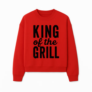 King Grill BBQ Apron - Funny Grilling Gift for Men, Cooking Accessories, BBQ Enthusiast Gear, Unique Kitchen Apparel - Sweatshirt 1758181717816.jpg