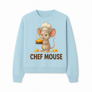 Chef Mouse Cartoon Wall Art Print - Cute Kitchen Decor for Kids, Nursery, or Culinary Enthusiasts, Adorable Chef Design - Sweatshirt 1758181717914.jpg