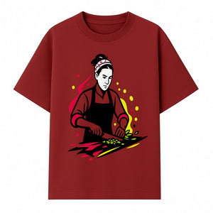 Chef Cutting Vegetables Graphic Tee | Cooking Apparel | Foodie Gift | Restaurant Uniform | Chef Artwork | Culinary T-Shirt - T-shirt 1758181717994.jpg