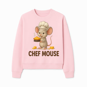 Chef Mouse Cartoon Wall Art Print - Cute Kitchen Decor for Kids, Nursery, or Culinary Enthusiasts, Adorable Chef Design - Sweatshirt 1758181718066.jpg