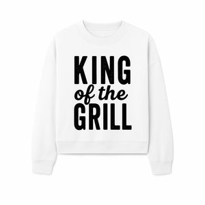 King Grill BBQ Apron - Funny Grilling Gift for Men, Cooking Accessories, BBQ Enthusiast Gear, Unique Kitchen Apparel - Sweatshirt 1758181718133.jpg