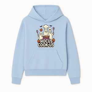 Halloween Ghost Chef Cooking Graphic Tee - Hocus Cook-Us Fun Costume Idea for Kids & Adults, Spooky Cooking Theme Shirt - Hoodie 1758181718223.jpg
