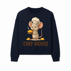 Chef Mouse Cartoon Wall Art Print - Cute Kitchen Decor for Kids, Nursery, or Culinary Enthusiasts, Adorable Chef Design - Sweatshirt 1758181718290.jpg