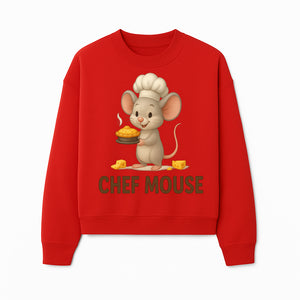 Chef Mouse Cartoon Wall Art Print - Cute Kitchen Decor for Kids, Nursery, or Culinary Enthusiasts, Adorable Chef Design - Sweatshirt 1758181718420.jpg