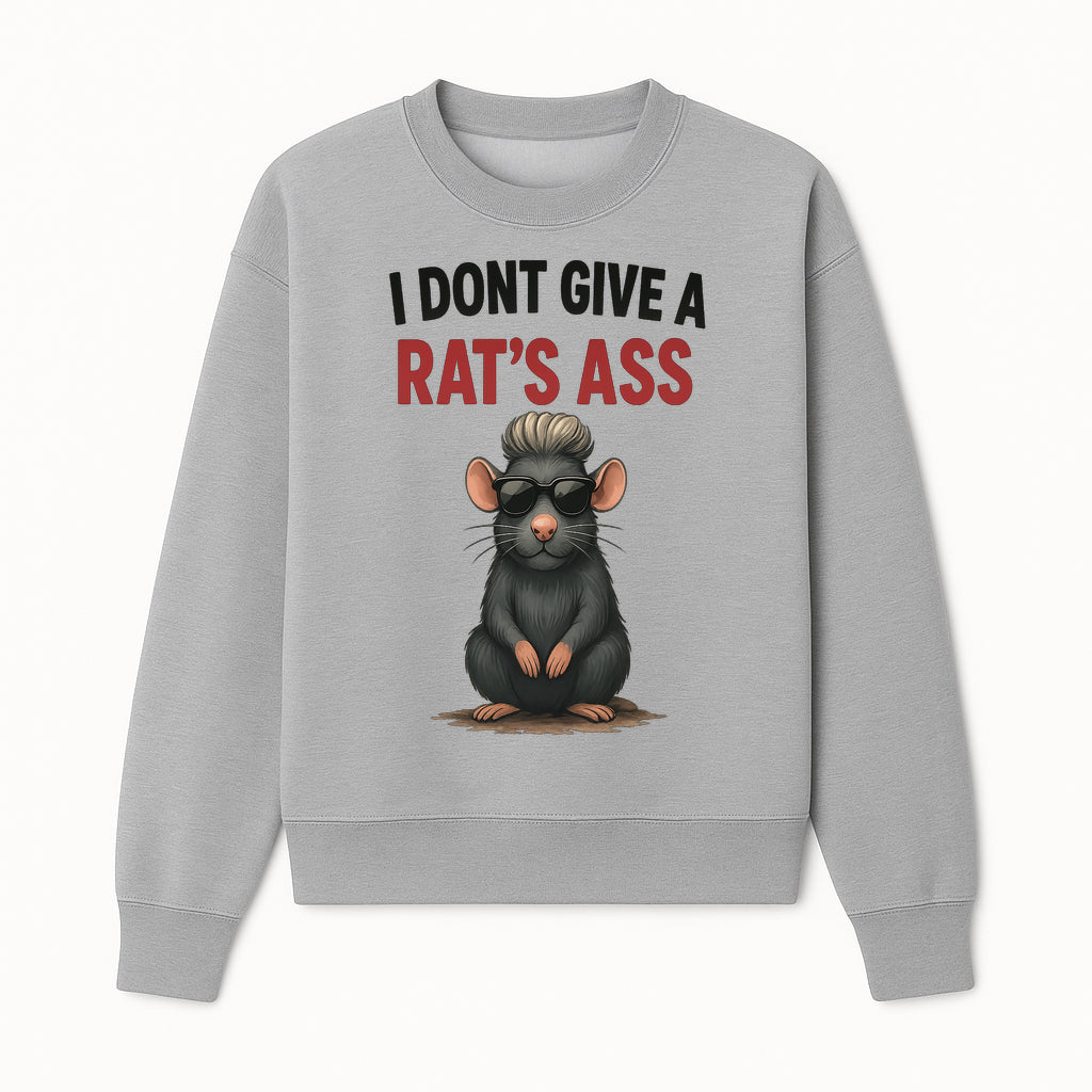 Cool Rat Graphic Tee - I Don't Give a Rat's Ass Funny Quote Shirt, Trendy Animal Lover Apparel, Unique Gift for Friends - Sweatshirt 1758181718562.jpg