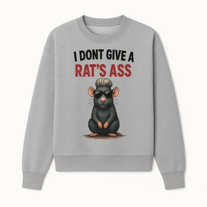 Cool Rat Graphic Tee - I Don't Give a Rat's Ass Funny Quote Shirt, Trendy Animal Lover Apparel, Unique Gift for Friends - Sweatshirt 1758181718562.jpg