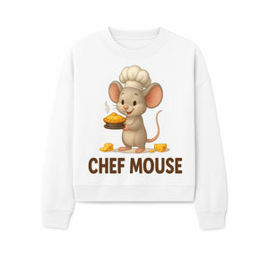 Chef Mouse Cartoon Wall Art Print - Cute Kitchen Decor for Kids, Nursery, or Culinary Enthusiasts, Adorable Chef Design - Sweatshirt 1758181718689.jpg