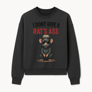 Cool Rat Graphic Tee - I Don't Give a Rat's Ass Funny Quote Shirt, Trendy Animal Lover Apparel, Unique Gift for Friends - Sweatshirt 1758181718838.jpg
