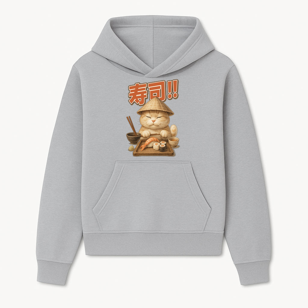Cute Cat Sushi Chef Art Print Sushi Lovers Gift, Asian Cuisine Decor, Cat Artwork, Whimsical Kitchen Wall Art, Foodie Gift Idea - Hoodie 1758181718979.jpg